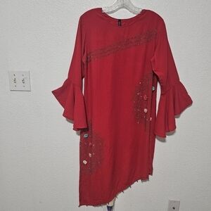 NWT Elomelo tunic ladies xl Kurti with flowers one piece only